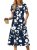 Zeagoo Vacation Dresses for Women Summer Beach Dress with Pockets Hawaiian Dress