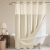 WONICY No Hook Shower Curtain and Liner