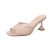 vivianly Womens Mesh Heels Sandals Stiletto Heel Slippers Backless Peep Toe Slip
