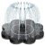 SZMP Solar Water Fountain with Flower Pattern No Battery