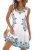 elescat Swimsuit Coverup Summer Dresses for Women Eyelet Casual Loose Sleeveless