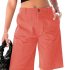 Fisoew Womens Summer Mini Dresses Casual Crewneck Knitted Crochet Hem Flowy Tank