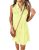 luvamia Denim Sleeveless Dress Womens Summer Dresses Lime Yellow Size Small US S