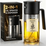 Costop Professional 500ml Glass Oil Sprayer – 3-in-1 Kitchen Tool: Fine Mist