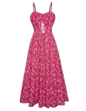 GRACE KARIN 2026 Women’s Spaghetti Vacation Sundress Summer Beach Flowy Boho Flo