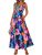 PRETTYGARDEN Womens Summer Dresses Floral Sleeveless Smocked Maxi Dress Boho Spa