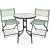 Best Choice Products 3-Piece Patio Bistro Dining Furniture Set w/Textured Glass