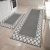 COSY HOMEER Washable Kitchen Rugs Sets of 2 Non-Slip Kitchen Mats,Grey