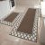 COSY HOMEER Washable Kitchen Rugs Sets of 2 Non-Slip Kitchen Mats,Browm