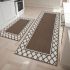 COSY HOMEER Washable Kitchen Rugs Sets of 2 Non-Slip Kitchen Mats,Beige
