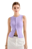 SUUKSESS Women Button Down Going Out Trendy Tops Ribbed Sexy Vest Y2K Tank Tops