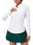 Heathyoga Long Sleeve Workout Tops for Women Golf Shirt UPF 50+ Swim Shirts for