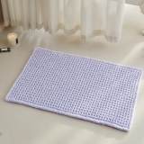 TYUU Waffle Bath Mat, Boho Bathroom Rugs Non Slip Washable Super Absorbent Quick