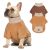 cyeollo 2 Pack Dog Sweater, Warm Soft Fleece Sweaters for Small Dogs Boy Girl Tu
