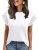 AUTOMET Womens Summer Trendy Tops Business Casual Short Sleeve Tshirts 2026 Cute