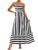 PRETTYGARDEN Women Summer Maxi Dresses 2026 Spaghetti Strap Boho Floral Striped