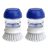 CELOX 2 Pack Dish Brush with Soap Dispenser for Kitchen Cleaning
