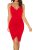 OWIN Women’s Sexy Spaghetti Straps V-Neck Sleeveless Party Dress Club Cocktail F