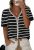 NALANISA Women’s Trendy Spring Summer Tops 2026 V Neck Short Sleeve Sweater Croc