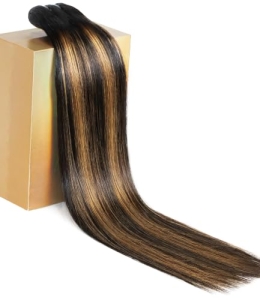 MLIP Human Hair Bundles Straight, 100% Raw Indian Hair, Extra Length
