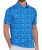 ZITY Mens Print Polo Shirts Short Sleeve Moisture Wicking Shirts for Men Golf Te