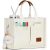 BECOJADDE Structured Canvas Tote Bag for Women