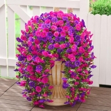 Dolicer 2 Packs Look Real Artificial Flowers for Outdoors