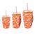 Snowso 3 Pack Iced Coffee sleeve Insulated Neoprene Cup Sleeves with handle For