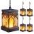 KOOPER 4 Pack Solar Lanterns Outdoor Waterproof