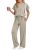 AUTOMET Women’s 2 Piece Matching Lounge Sets 2026 Summer Mock Neck Sweatsuits Sh
