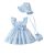 Renotemy Baby Girl Summer Dress Infant Boho Outfits Light Blue Daisy Casual Flor