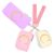 Mini Zip Around Keychain Wristlet Wallets for Women and Girls: Three Coin Purses