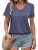 GKBK Womens Short Sleeve T Shirts V Neck Tops Summer Trendy Comfy Casual Basic T