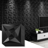 Greymond Black PVC 3D Wall Panels