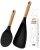 FINENUT Cooking Spoon Multifunction Spoonula Silicone Spatula Spoon 2-Pack