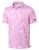 Obla Mens Golf Polo Shirts Short Sleeve Dry Fit Casual Print Collared Golf Shirt
