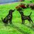 LHEARTMIC Dog Garden Decor for Outside Metal Decorative Garden Stakes Gifts for