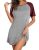 Ekouaer Nightgowns for Women Bamboo Viscose Night Gown Short Sleeve Sleep Shirt