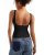 SUUKSESS Women Built in Bra Open Back Boat Neck Tank Tops Double Lined Backless