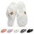 GOEWY Fuzzy Open Toe Slippers for Women Indoor and Outdoor with Memory Foam Cozy