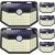 HMCITY 120 LED Outdoor Solar Lights with Motion Sensor and 3 Lighting Modes