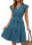KIRUNDO Summer Dresses for Women 2026 Spring Flutter Sleeve V Neck Ruffle Flowy