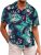 Mens Hawaiian Shirt Short Sleeve Summer Beach Casual Tops Button Down T Shirts w