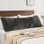 BEDELITE Velvet Body Pillow Cover with Zipper, Black, 20×54 Inch, 1 Pack