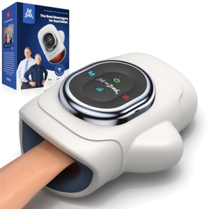 BOB AND BRAD Hand Massager with Heat and Compression, Individual Fingers