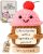 Friendship Gifts for Women – Handmade Positive Crochet Cupcake with 30 Cute Affi