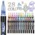Outline Markers, 28 Metallic Shimmer Glitter Gel Pens