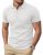 Cotrasen Men’s Polo Shirts Short Sleeve Cotton Pique T-Shirts 3 Buttons Regular