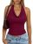 Trendy Queen Halter Tops for Women Going Out Summer 2026 Fashion Cowl Neck Backl