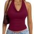 WIHOLL Tank Top for Women Trendy Flowy Beach Vacation Clothes Sleeveless Womens